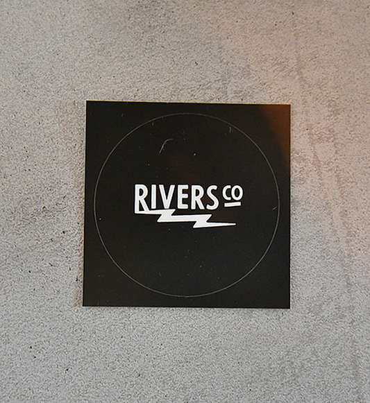 【RIVERS】リバーズ Sticker Rivers RS Thunder "Black" ※ネコポス可