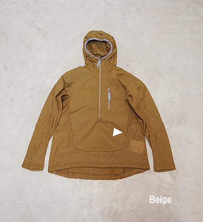 【and wander】アンドワンダー women's alpha direct hoodie "2Color"