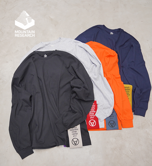 【Mountain Research】マウンテンリサーチ Mega Tag L/S "4Color"