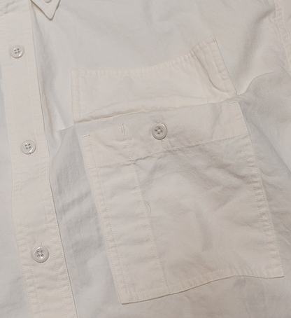 【THE NORTH FACE PURPLE LABEL】ノースフェイスパープルレーベル women's Button Down Field S/S Cropped Shirt "White"