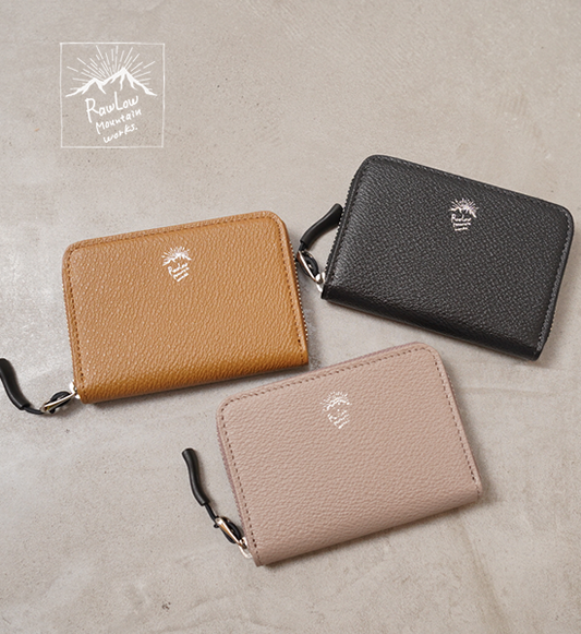 【RawLow Mountain Works】ロウロウマウンテンワークス Hillary Wallet(ラウンドファスナーコインケース) "3Color"