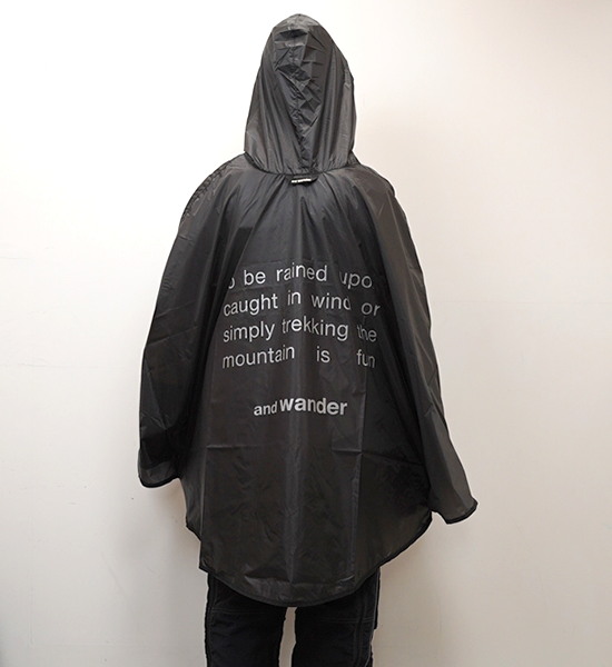 【and wander】アンドワンダー sil poncho "3Color"