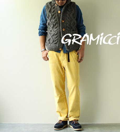 ★30%off【GRAMICCI】 グラミチ Corduroy Straight "Mustard"