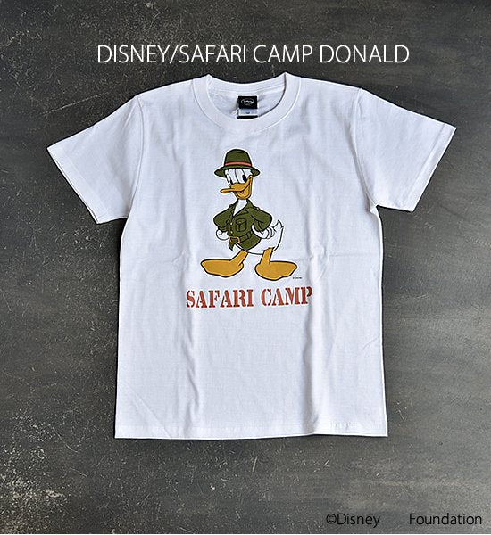 ★40%off【DISNEY/COWBOY CAMP MICKEY & DONALD】 【DISNEY/SAFARI CAMP MICKEY & DONALD】 T-shirt ※ネコポス可